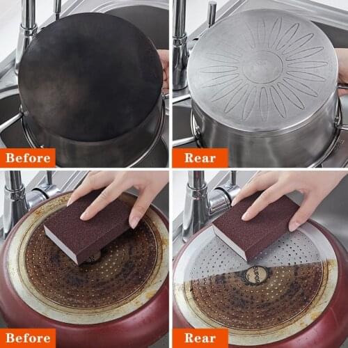1/20 PCS Sponge Magic Eraser Kitchen Strong Rust Cleaning Cotton Kitchen Gadget Accessories Descaling Clean Rub Pot Kitchen Tool