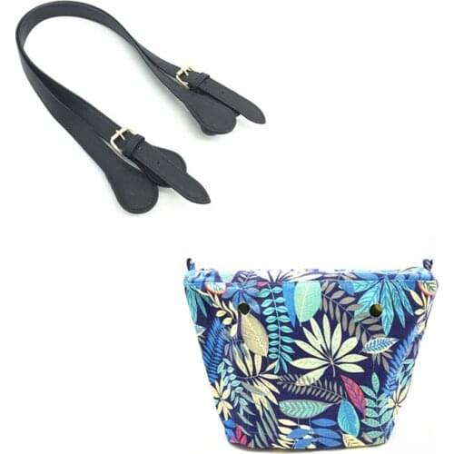 1 Set Lining Zipper Pocket And Handles For Classic Size For Obag Canvas Insert And Handle