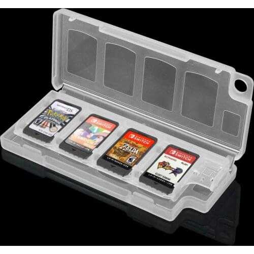 10-in-1 8 Game cards + 2 TF Cards Storage Case Mini Box For Nintendo Switch Dustproof Anti-Scratch Protective Organizer Cases