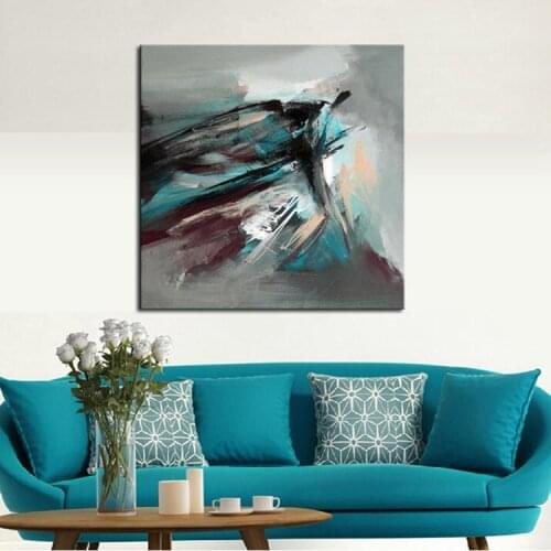 100% Hand Painted Modern Unique Gift Present Oil Paintings Simple Color Abstract Painting on Canvas Wall Art for Decoration sale