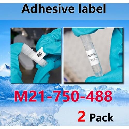 2 Pack BMP21 Plus M21-750-488 High Adhesion Polyester Label Ribbon 19.1mmX6.4m for BMP21 Plus ID PAL LABPAL Label Maker labeling