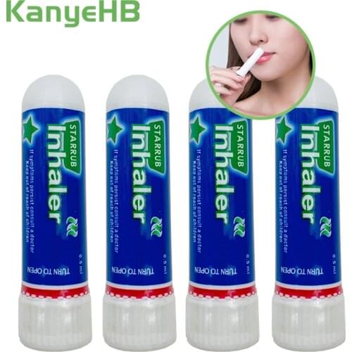 4pcs Nasal Inhaler Ointment Rhinitis Mint Cream 100% Original Refresh Runny Nose Cold Cool Natural Herbal Essential Oil A364