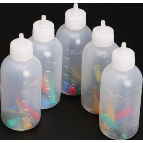 5PCS Jam Painting Squeeze Bottles With 35 Nozzles Cake Decor 50ML Baking Pastry