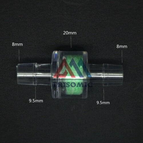 8mm Clear Filter Straight Connector for Fish/Pond/Car water/Air/Syphon Material GPPS