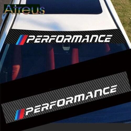 Carbon Fiber Car Sunshade Windscreen Windshield Stickers For BMW X1 X3 X5 X6 E84 F48 F25 G01 F26 G02 E53 E70 F15 E71 F16 G05 G06