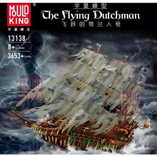 DHL 13138 Pirates of the Caribbean Movie series MOC Flying Dutchmans Set Assembly Bricks Toys Christmas Gifts