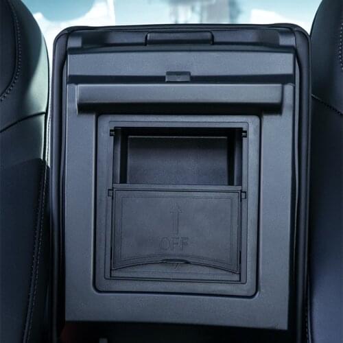 For Tesla Model 3 Y 2021 Car Central Armrest Storage Box Organizer Center Console ABS Hidden Organizer Containers Accessories