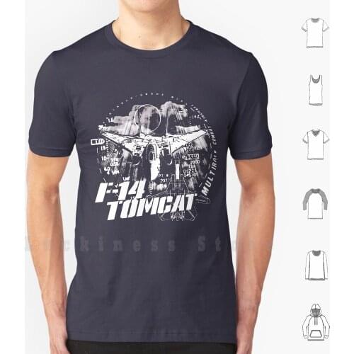 F-14 Tomcat T Shirt 6xl Cotton Cool Tee Air Superiority Multirole Combat Jet Fighter Jet Fighter Supersonic Interceptor