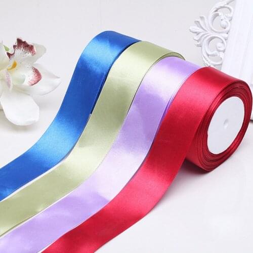 Wholesale 50Mm Wide Decorative Satin Ribbon For Gift Packing With Tapes For Hand Work Christmas Wedding Diy Ribbon