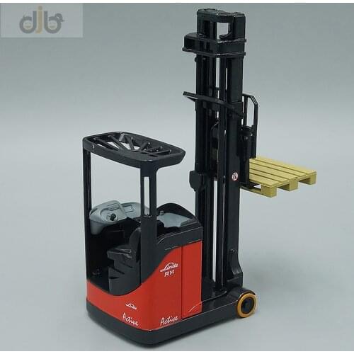 1:25 Diecast Reach Truck Model Toys Linde Forklift R14S R16S R20S For Collection