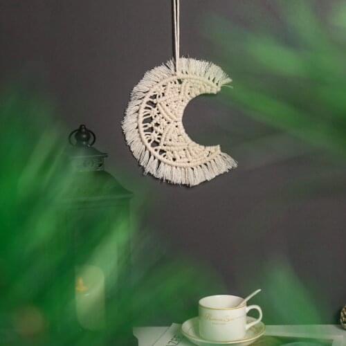 New type moon hand-woven wall hanging Bohemian tapestry bedroom living room decoration pendant
