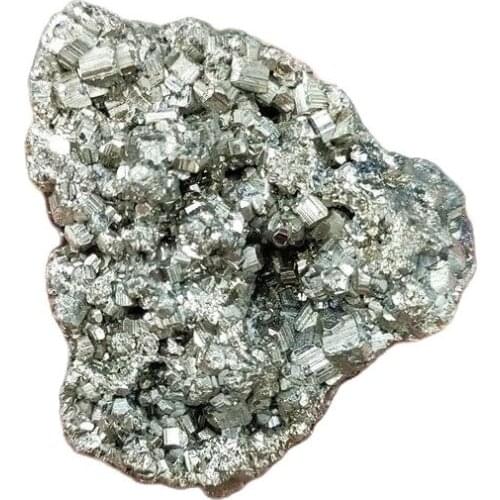 1PC Natural Chalcopyrite Mineral Crystal Ore Stone Teaching Specimens Pyrite Altarpiece Healing Stone Home Decor Gift 40-60g