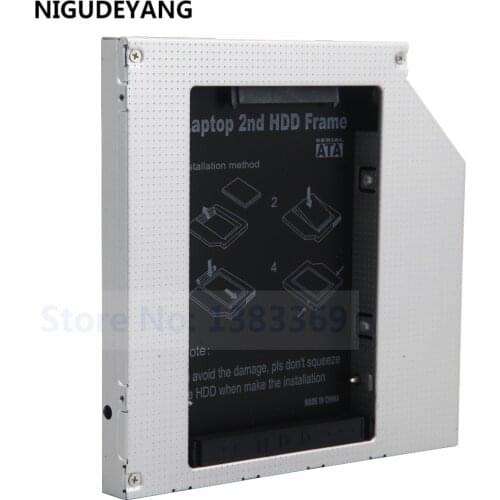 NIGUDEYANG 2nd 2.5 HD HDD SSD Hard Drive Optical bay Enclosure Case Caddy Adapter for HP Compaq NX6100 nx6110 nx6120 Series