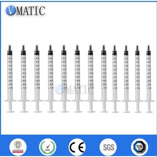 Free Shipping Non Sterilized 50Pcs 1ml/cc Dispensing Plastic Liquid Dispenser Syringe