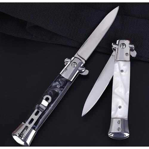 Brand Damascus Steel 9.2'' 60HRC Steel 7Cr15 Blade Folding Blade Knife Pocket Knife Survival Camping Knives Tactical Knife Tools
