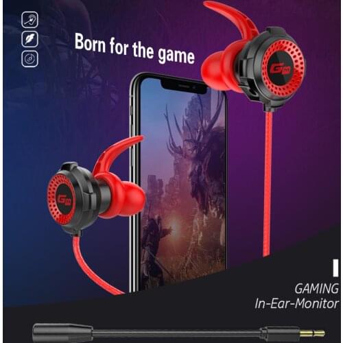 G11-A Universal Wired In-Ear Noise-cancelling Gaming Earphones with Microphone for xiaomi Phones/PC dropship