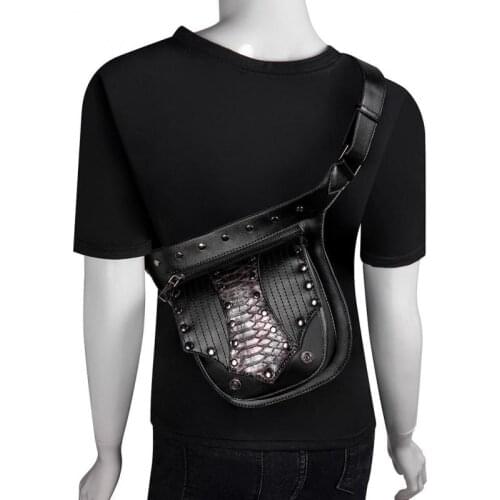 YourSeason Multifunctional Mobile Phone Belt Waist Bag 2021 Steampunk Serpentine Female Moto Biker Shoulder Crossbody Bags
