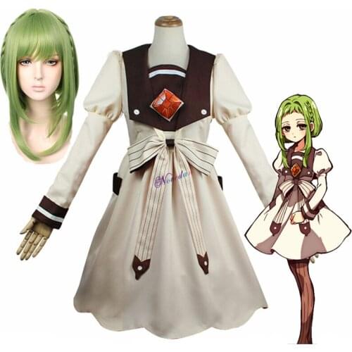 Anime Toilet Bound / Jibaku Shounen Hanako Kun Sakura Nanamine Cosplay Costume Wig Women Dress For Halloween Party