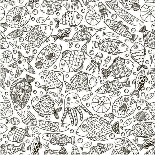 ZhuoAng Marine Fish Octopus Clear Stamps/Seals For DIY Scrapbooking/Card Making/Album Decorative Silicon Stamp Crafts