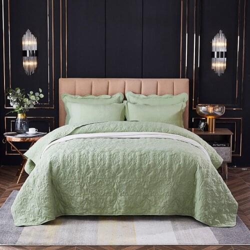 Luxury Bedspread on the bed linen cotton Linens quilted Bedspreads for bed sheet Double bed covers 3D Embossing bed Plaid Quilt