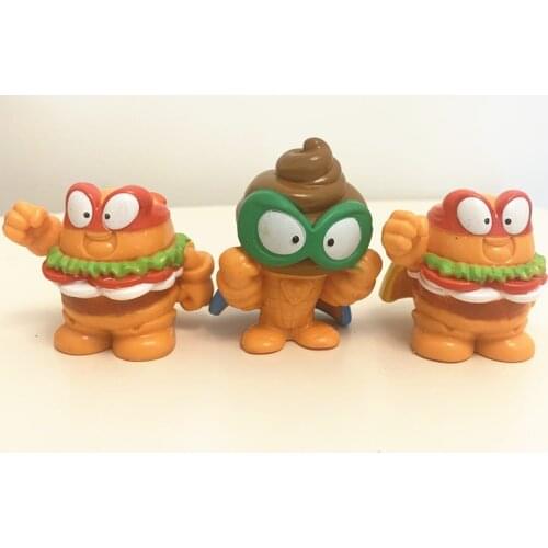 1pcs Superzings Burger King Doll for Kids Playing Gift 6cm Super Zings Limited Collection Action Figure Toy
