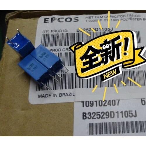 100% orginal and new B32529D1105J EPCOS 1U100 100V105 100V1UF CAP FILM 1UF 5% 100VDC RADIAL best qualtiy