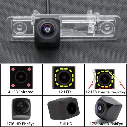 175 Degree MCCD Fisheye Car Rear View Backup Parking Camera For Buick Excelle HRV GL8 Opel Zafira A 12LED Full HD Dynamic Tracks
