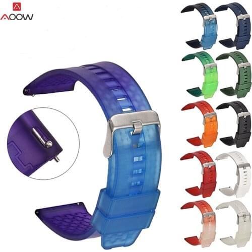 22mm Rubber Watchband for Samsung 46mm Quick Release Strap Watch Bracelet for Gear S3 Huawei GT 46mm /HONOR Magic Strap Band