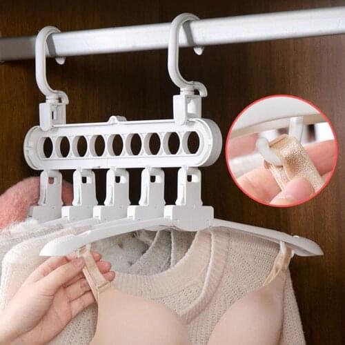 5 In 1 Multifunction Folding Clothes Hangers Household Non Slip Clothing Rack Wardrobe Closet Organizer Pants