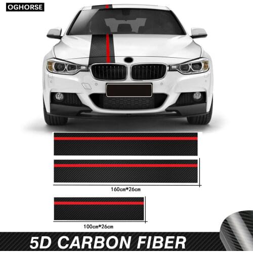 5D Carbon Fiber Vinyl Car Hood Bonnet Roof Rear Trim for BMW 3 Series F30 F31