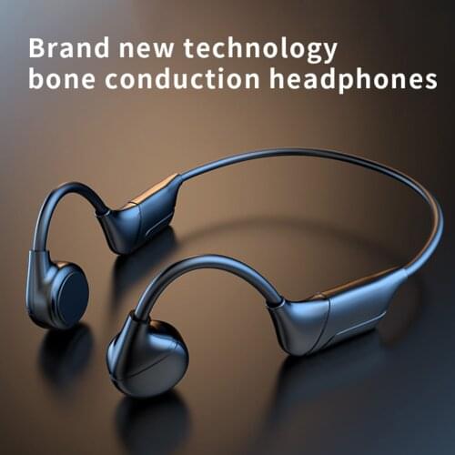 V12 Bone Conduction Earphone Wireless Sports Headphones Waterproof Stereo Hands-Free with Microphone for Smartphone