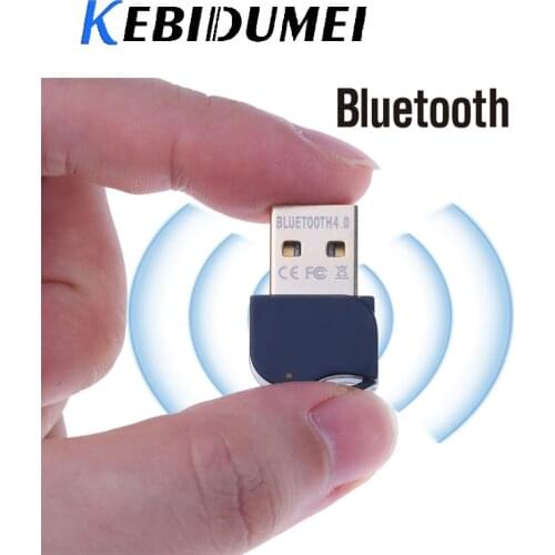 Kebidumei Mini USB Bluetooth Adapter V4.0 CSR Drive Free Wireless Dongles Music Receiver For Windows 10 8 7 For Computer PC