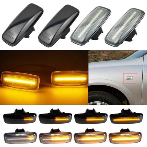 2Pcs Dynamic LED Side Marker Lights Turn Signal Lamps For Nissan Teana Cefiro Maxima J31 04-07 For Sylphy Bluebird Sunny Murano