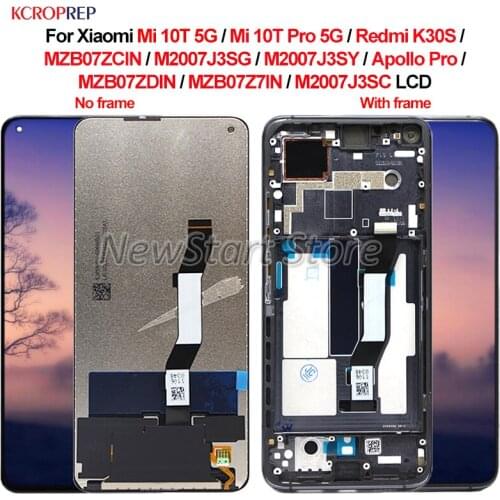 For Xiaomi Mi 10T 5G Mi 10T Pro 5G LCD Display Touch Screen Digitizer Assembly For Xiaomi Redmi K30S lcd Replacement Accessory