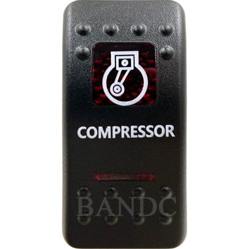 Cover Cap Only！COMPRESSOR Rocker Switch Cover Cap Red Window Labeled for Boat Truck ARB Carling NARVA Control Cap Accessories