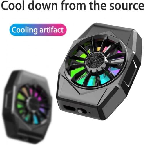 Mini Mobile Phone Cooling Fan Radiator Universal Turbo Hurricane Game Cooler Cell Phone Cool Heat Sink For Xiaomi/IPhone/Samsung