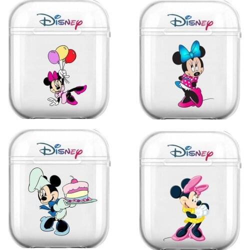 Disney Soft Silicone Cases For Airpods 1/2 Protective Bluetooth Wireless Earphone Cover For Air Pods Charging Box Bags