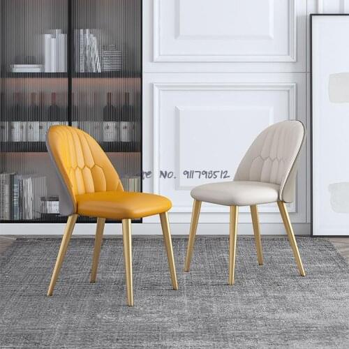 Nordic dining chair home backrest stool light luxury net red bedroom dressing table makeup chair simple modern desk chair