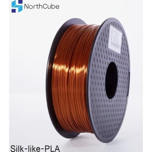 NorthCube 3D Printing Silk PLA Filament 3D Printer Filament 1.75mm 1KG Silk Like Series Silk Copper Color Filament