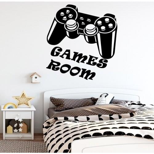 New games room Vinyl Wall Sticker Wallpaper Room Decoration Nursery Kids Room bedroom Wall Decor gaming decals poster