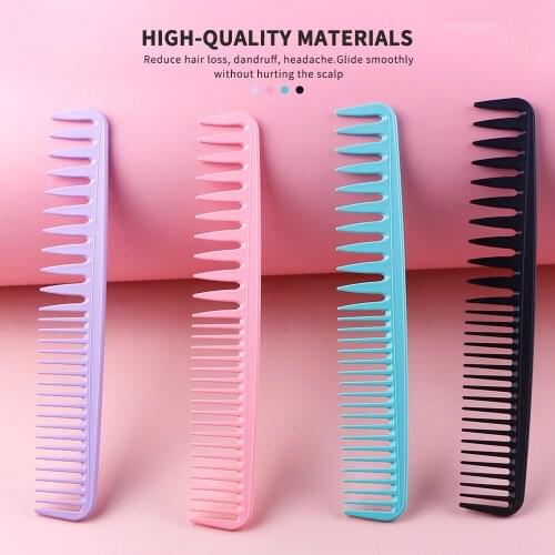 Barber Shop ABS Wide Tooth Comb For Hairdresser Hair Comb Salon Haircut Comb Hair Tools Professional Hairdressing Styling Tools