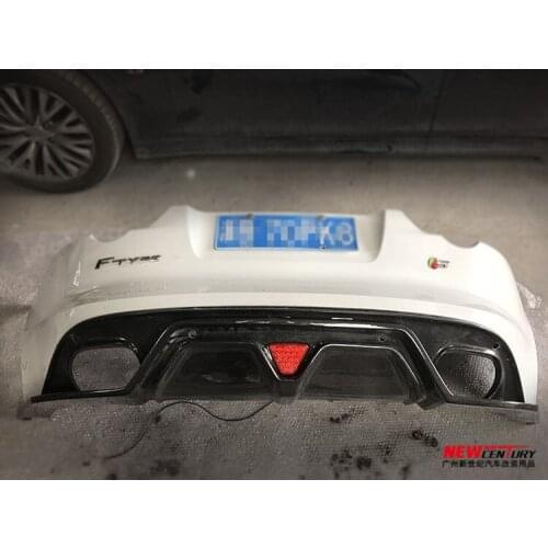Suitable for F-type Jaguar Modified Carbon Fiber with Lamp Rear Lip 3.0t 5.0t Small Spoiler Large Enclosure Exhaust Pipe