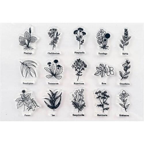 11*16 Flower List Transparent Clear Stamp Silicone Stamp/Seal DIY Scrapbooking/Photo Album Easter Stamp Sheets