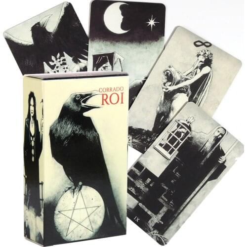 Murder Of Crows Tarot Cards Deck In Stock for Beginners 78 Card Deck Corrado Roi Divination