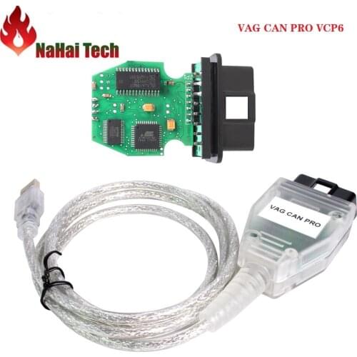 VAG CAN PRO V5.5.1 with FTDI FT245RL Chip VCP6 OBD2 Diagnostic Interface vag can pro USB Cable Support Can Bus UDS K Line