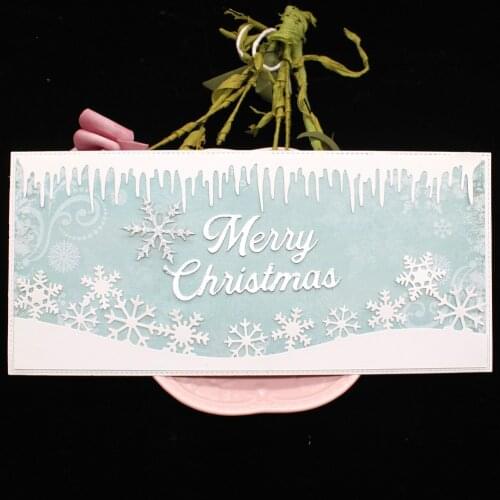 YPP CRAFT Icicle Slimline Borders Metal Cutting Dies Stencils for DIY Scrapbooking Decorative Embossing DIY Paper Card