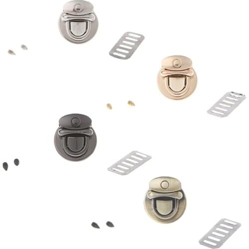 Lock Metal Clasp Turn Lock Round Shape Twist Lock for DIY Handbag Bag Purse Hardware 2020 New Hot Bag Accessories