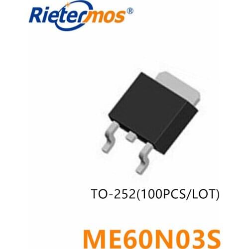 100PCS N-CHANNEL 30V ME60N03S ME60N03 60N03 TO252 MADE IN CHINA