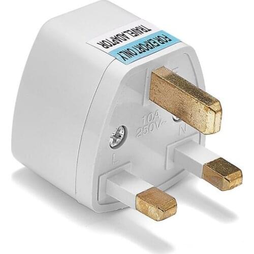 100pcs UK Plug Adapter Converter American European Japan To British Travel Adapter Plug Changer AC Power Plug Outlet