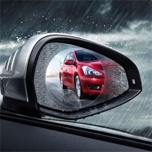 2Pcs Car Rearview Mirror Protective Film Anti Fog Window Clear Rainproof Rear View Mirror Protective Soft Film Auto Accessories